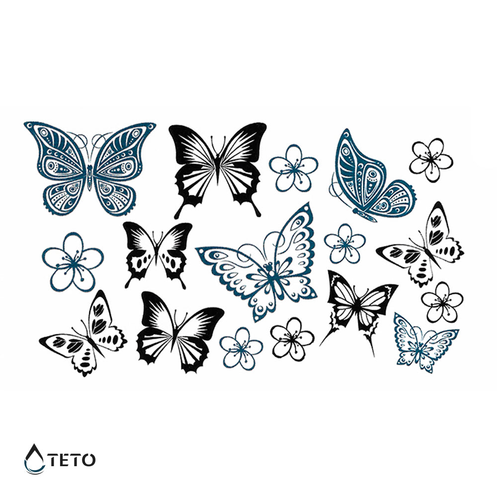 Leptiri - set - TETO Privremene Tetovaže