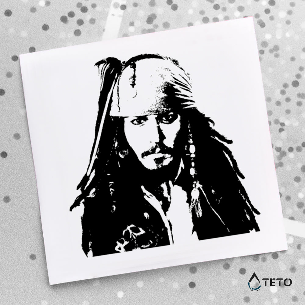 Johnny Depp - Jack Sparrow - TETO Privremene Tetovaže