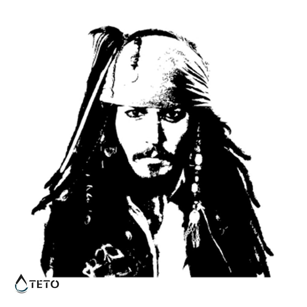 Johnny Depp - Jack Sparrow - TETO Privremene Tetovaže