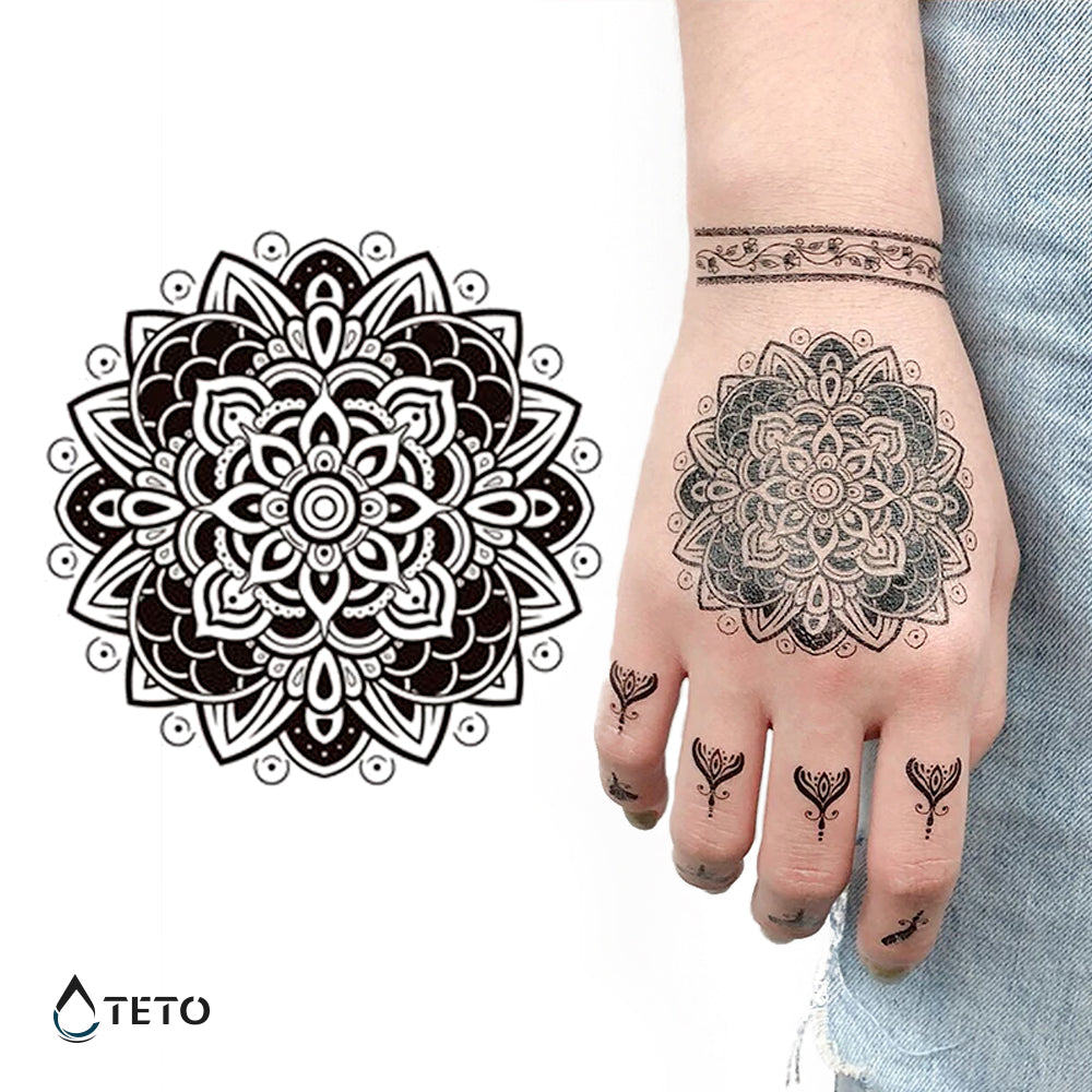 Mandala tip D - TETO Privremene Tetovaže