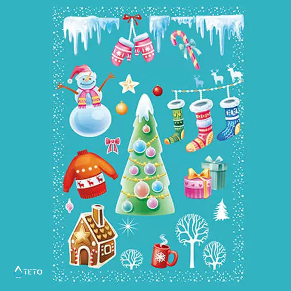 Božićni motivi - Srećan Božić – set – Tip G - TETO Privremene Tetovaže