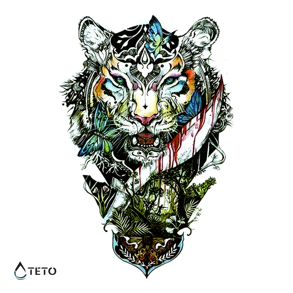 Krvavi tigar - TETO Privremene Tetovaže