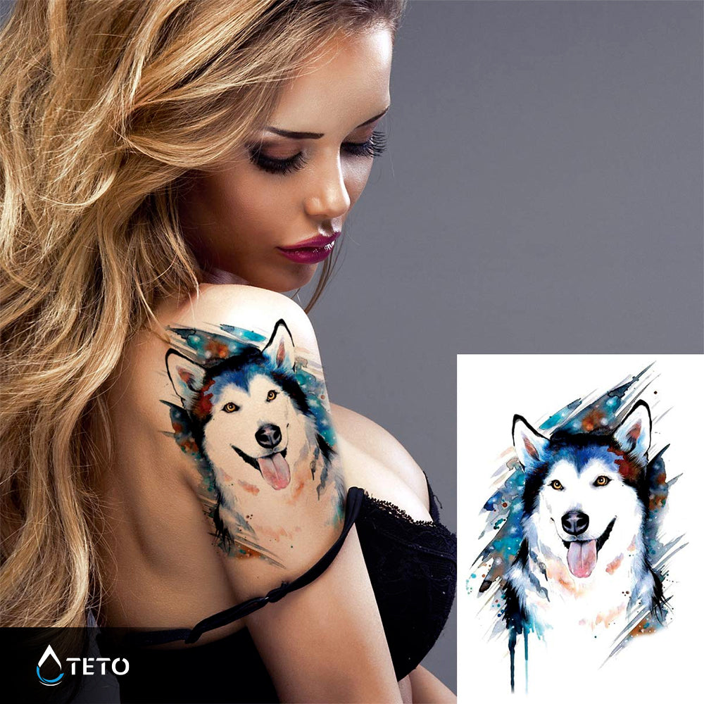 Husky pas - TETO Privremene Tetovaže