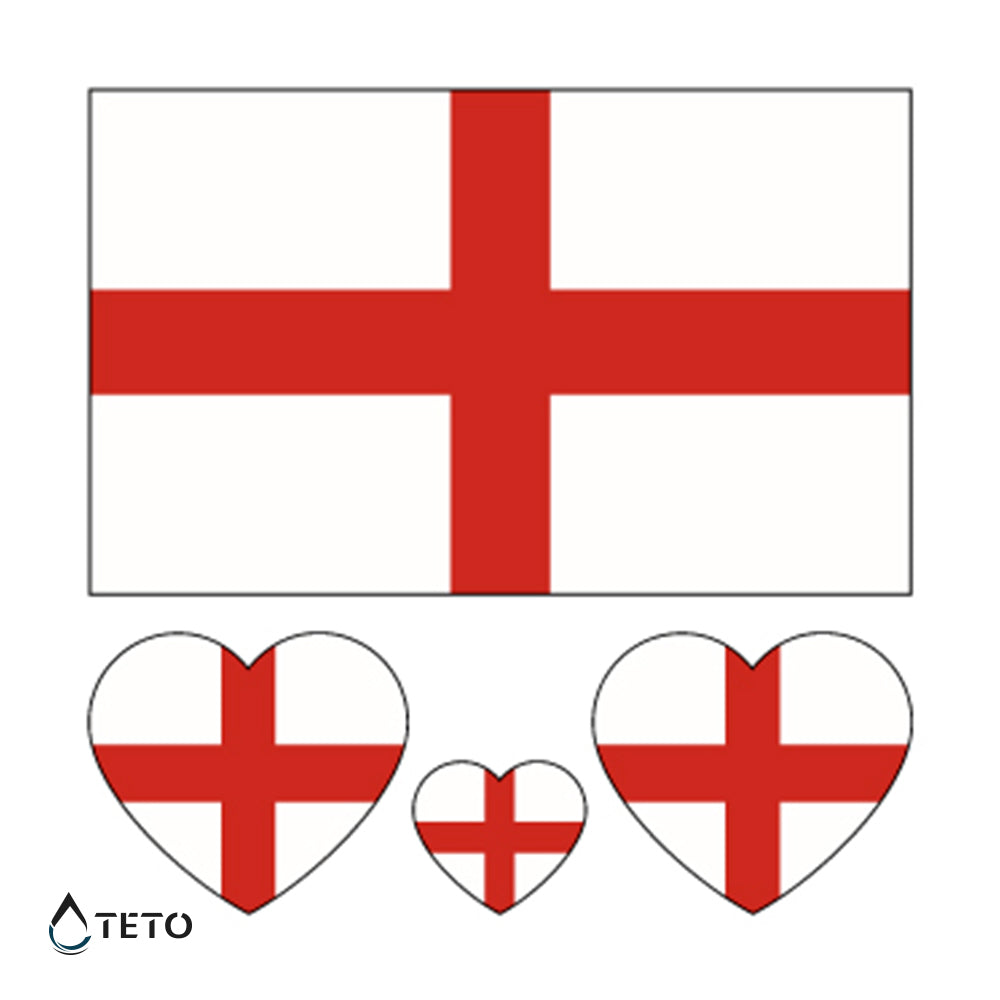 Engleska zastava - set - TETO Privremene Tetovaže