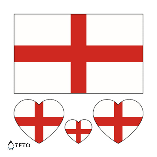 Engleska zastava - set - TETO Privremene Tetovaže