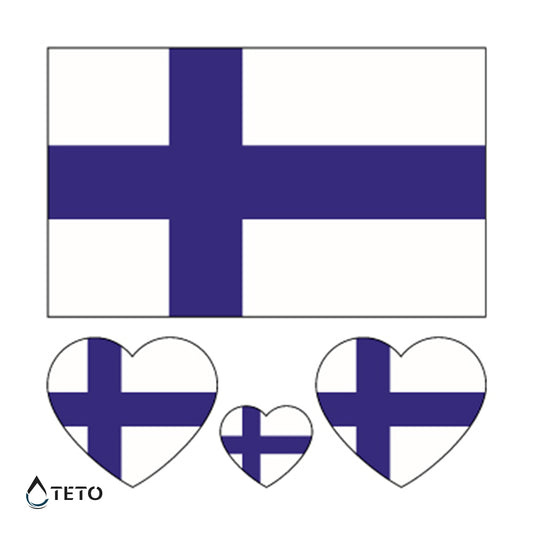 Finska zastava - set - TETO Privremene Tetovaže