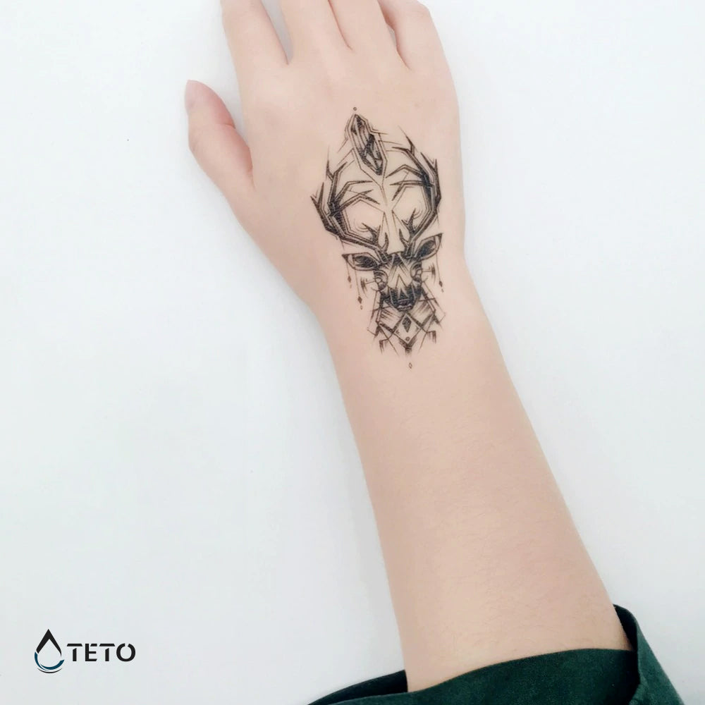 Geometrijski jelen - TETO Privremene Tetovaže