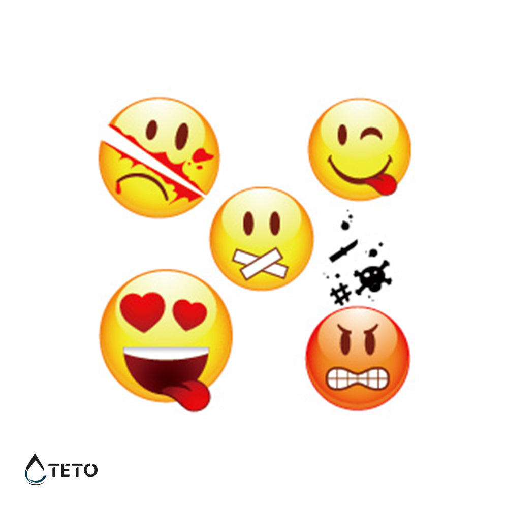 Emoticoni Tip A – set - TETO Privremene Tetovaže
