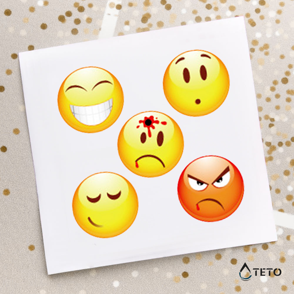 Emoticoni Tip B – set - TETO Privremene Tetovaže
