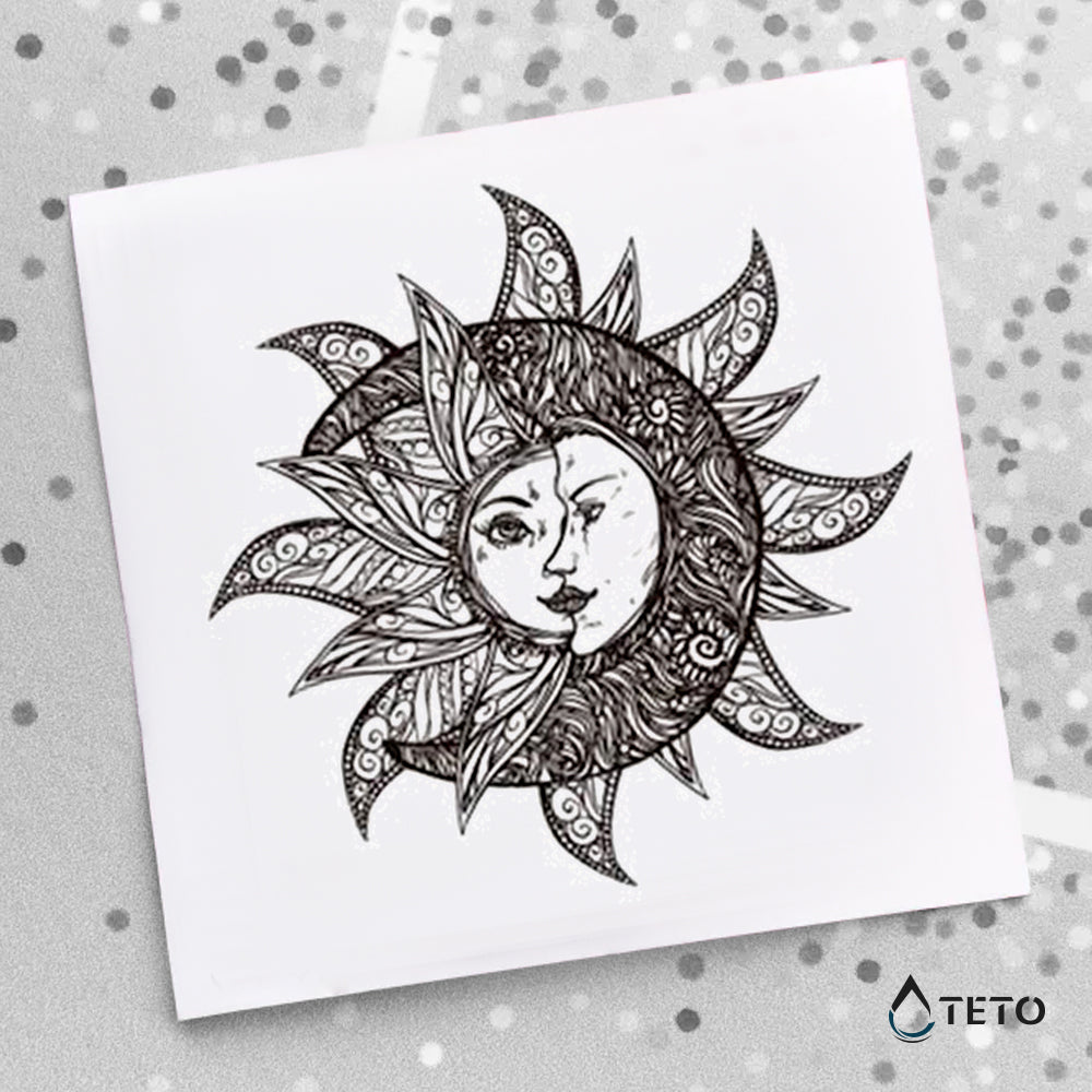 Sunce i mesec - TETO Privremene Tetovaže