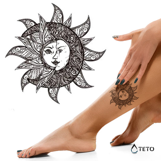 Sunce i mesec - TETO Privremene Tetovaže