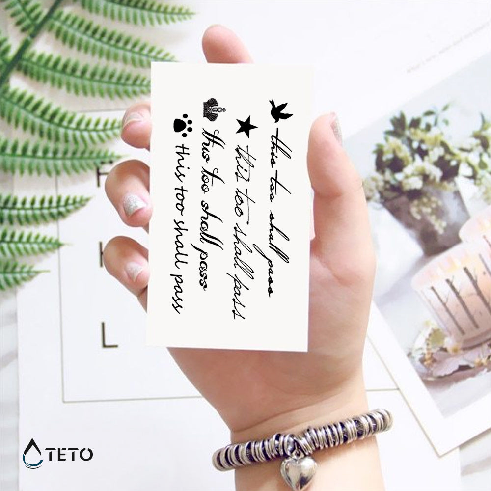 I ovo će proći – set - TETO Privremene Tetovaže