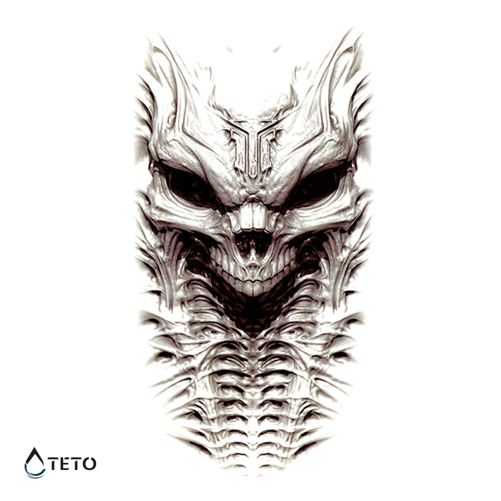 Užasavajući demon - TETO Privremene Tetovaže