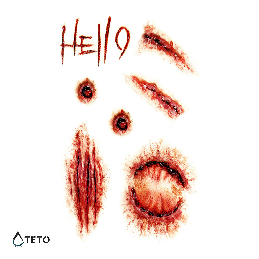 Ožiljci - ogrebotine - TETO Privremene Tetovaže