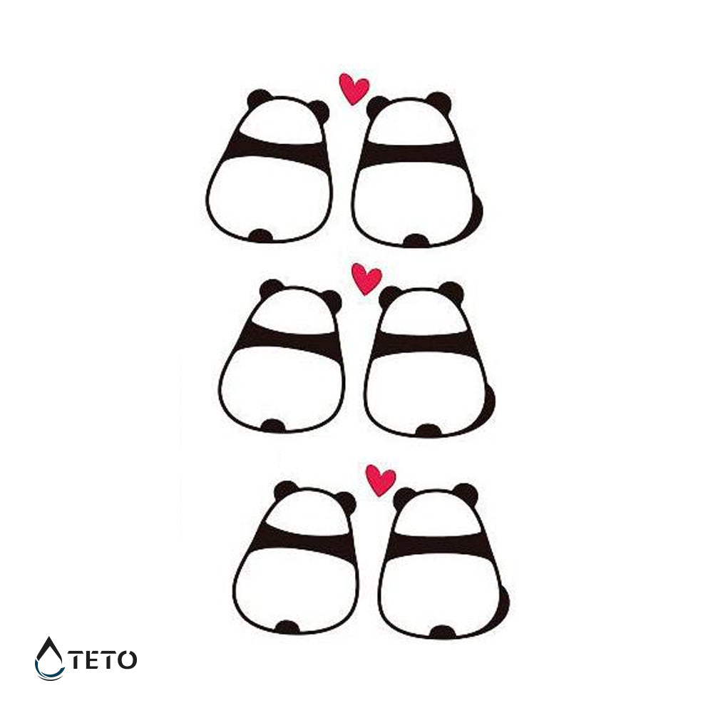 Pande - set - TETO Privremene Tetovaže
