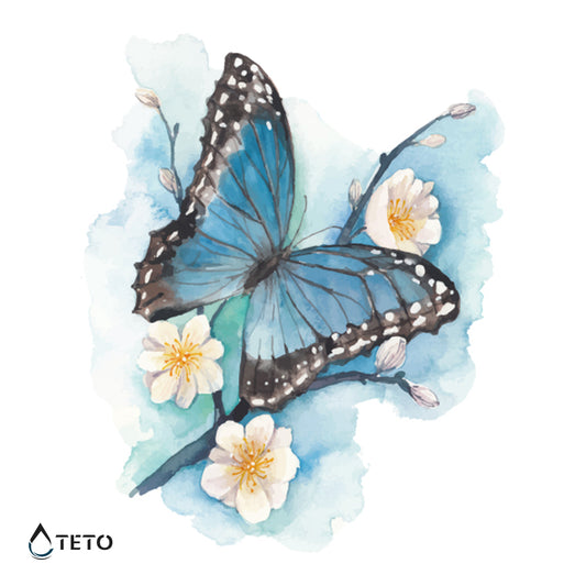 Leptir – Svjetlucava - TETO Privremene Tetovaže