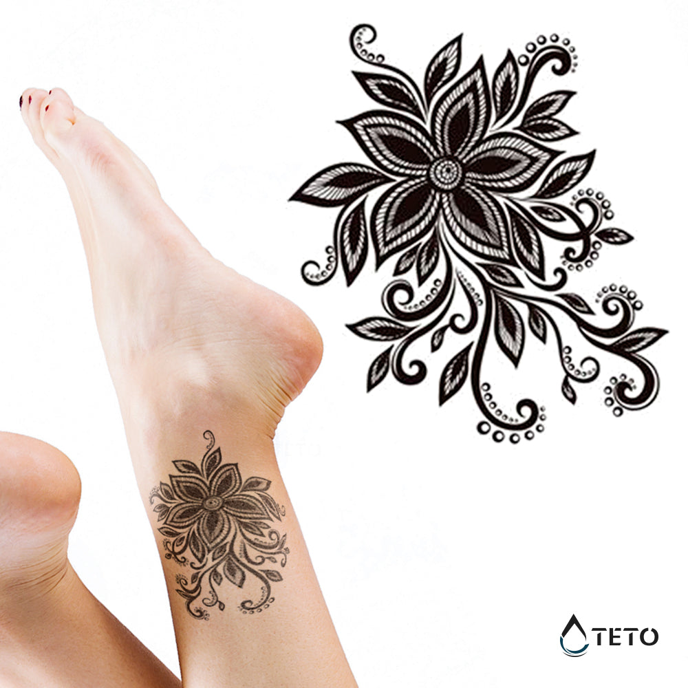 Crni cvet - TETO Privremene Tetovaže