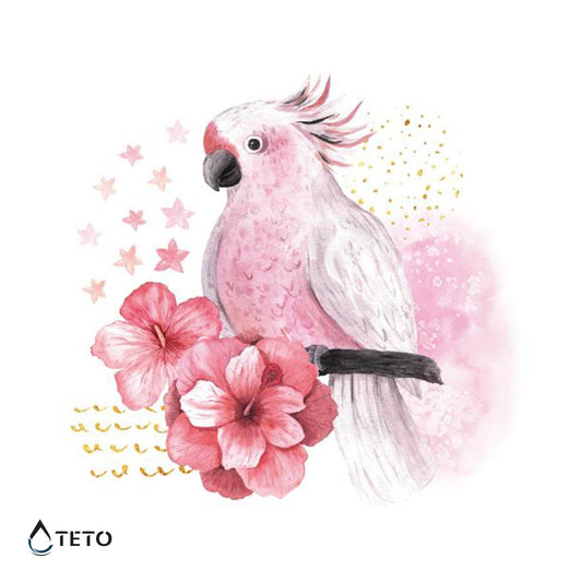 Roze kakadu - TETO Privremene Tetovaže