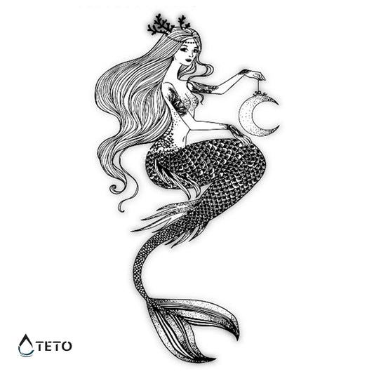 Mesečeva sirena - TETO Privremene Tetovaže