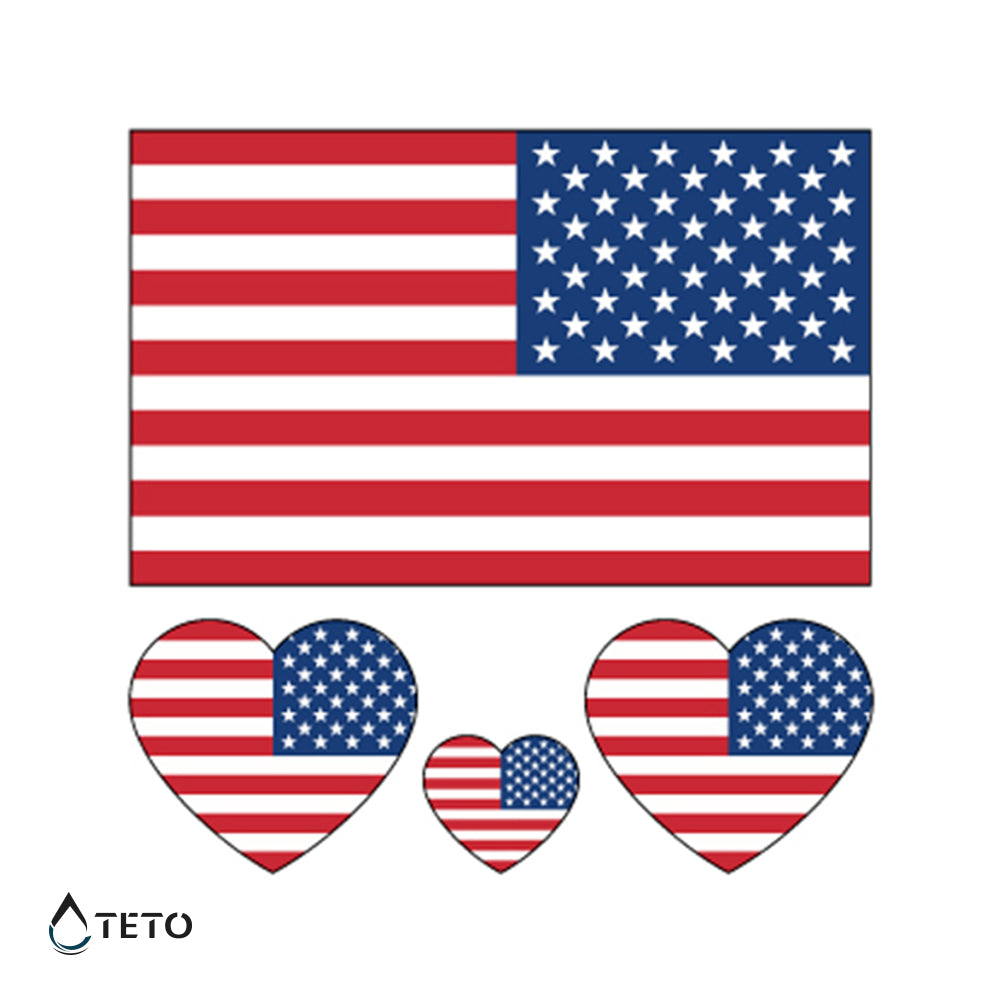 Američka zastava – set - TETO Privremene Tetovaže