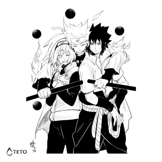 Naruto, Sakura i Sasuke - TETO Privremene Tetovaže