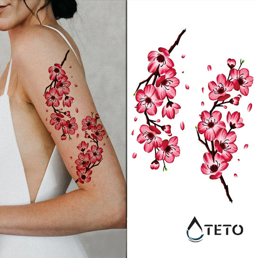 Ružičasto sakura cveće – set