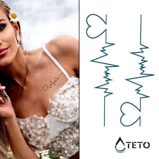 Otktici srca – set – Tip A - TETO Privremene Tetovaže
