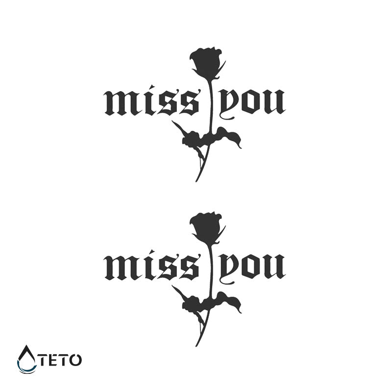 Nedostaješ mi - set – Polupermanentno - TETO Privremene Tetovaže