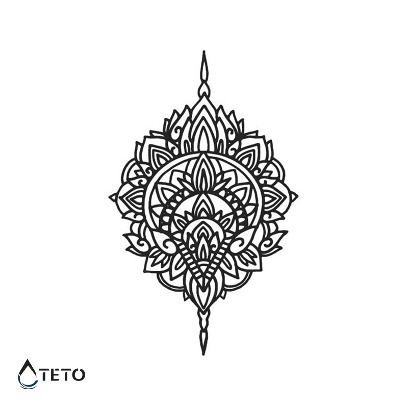 Mandala tip L – Polupermanentno - TETO Privremene Tetovaže