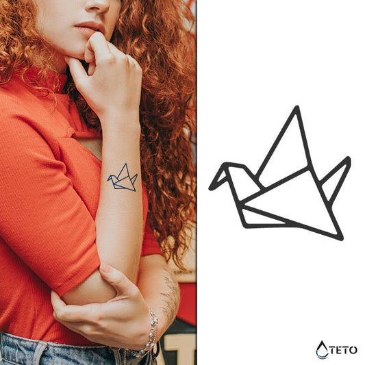 Origami ždral – Polupermanentno