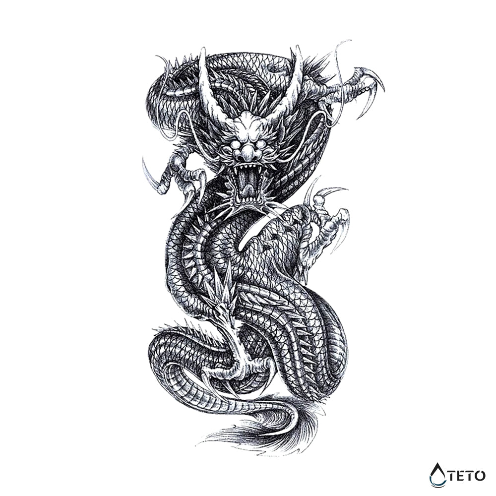 Demon zmaj - TETO Privremene Tetovaže