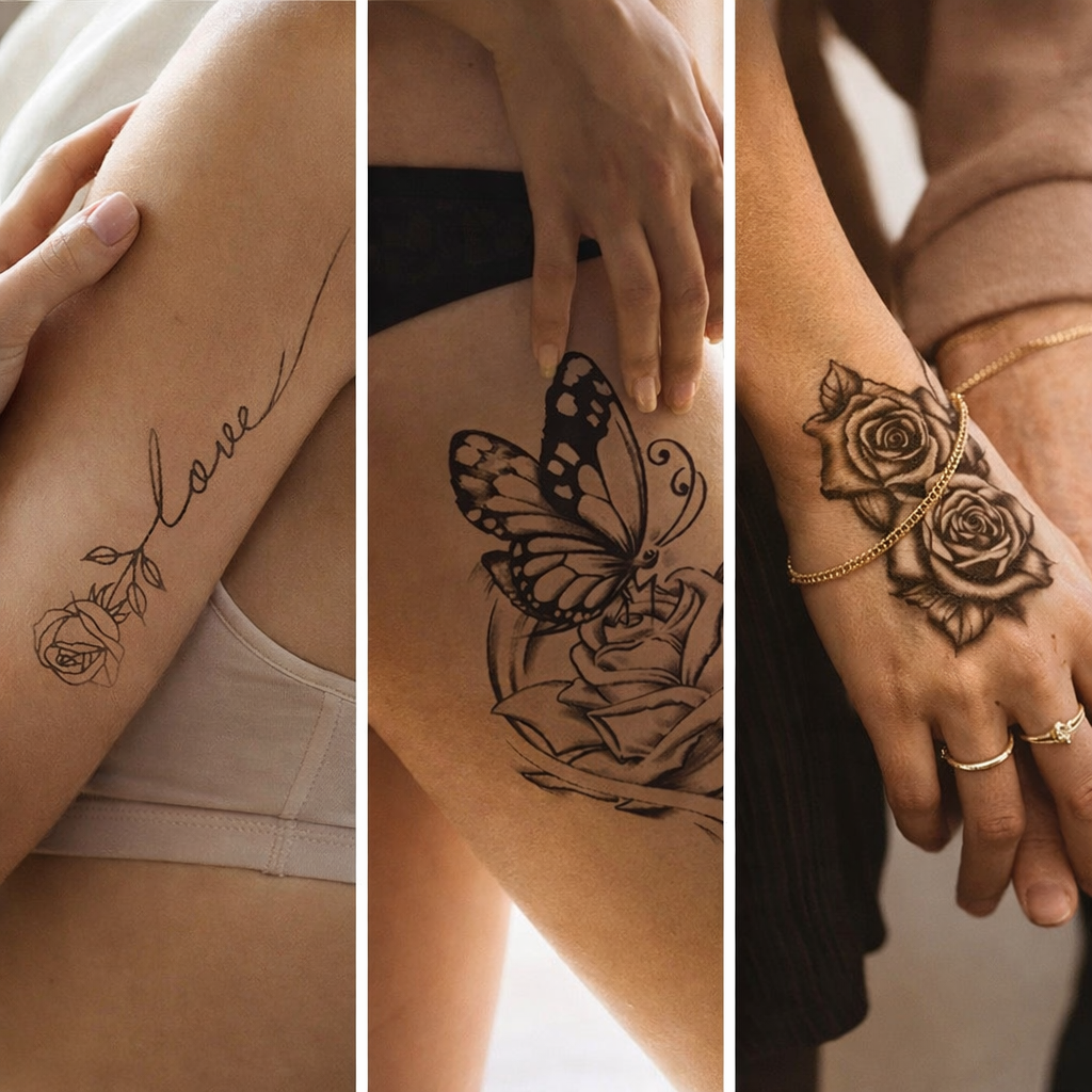 Šarmantna žena – set od 3 tetovaže